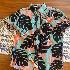 Tropical Volcom button down m: Men’s Small